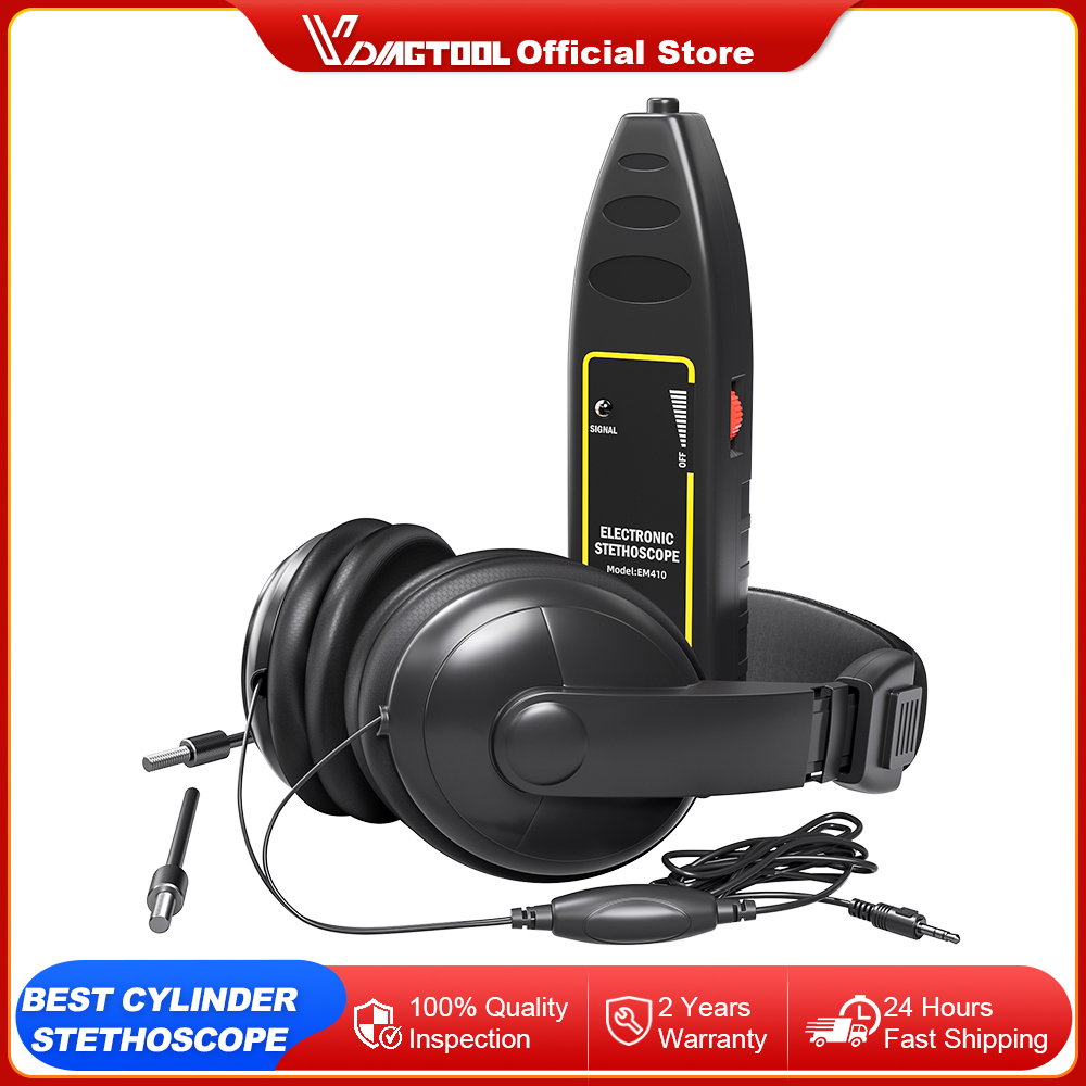 Electronics New Gadgets - เครื่องมือวินิจฉัยรถยนต์ NEW Vdiagtool แบบหูฟังตรวจจับเสียงเครื่องยนต์ เครื่องวิเคราะห์เสียงเครื่องยนต์ เครื่องทดสอบเสียง