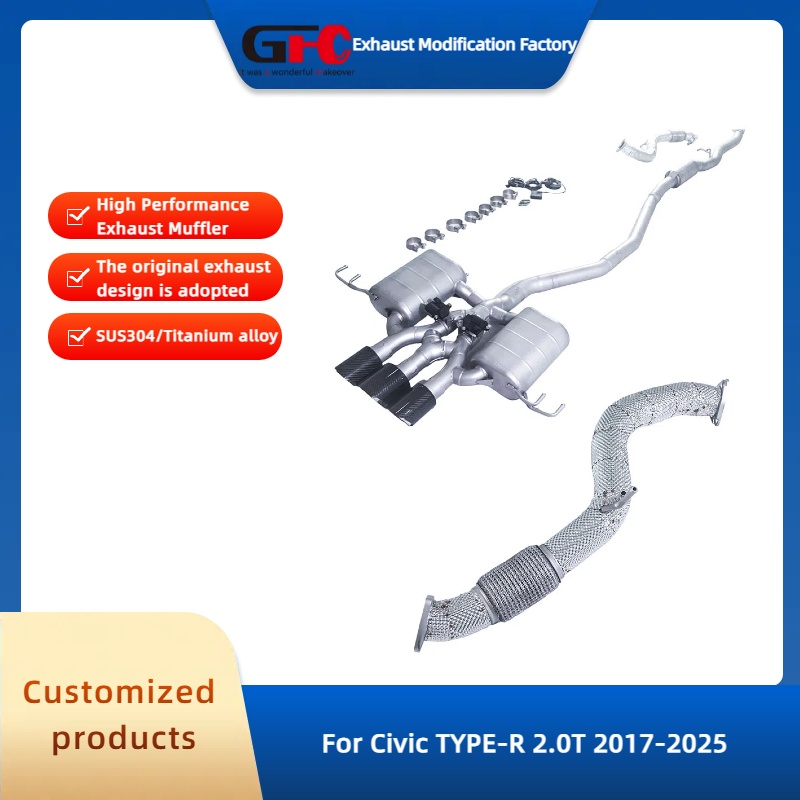 Electronics In Japan - ระบบท่อไอเสียแบบ Catback GFC SUS304 สำหรับ Civic