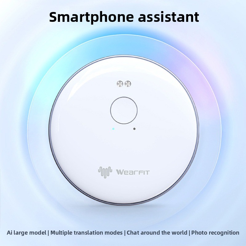 Portable Translator Device - เครื่องแปลภาษาอัจฉริยะแบบคลิปแม่เหล็กติดหลัง, อุปกรณ์ผู้ช่วยเสียงพร้อมการแปลพร้อมกันและรองรับแอปพลิเคชันสำหรับการเดินทางทั่วโลก