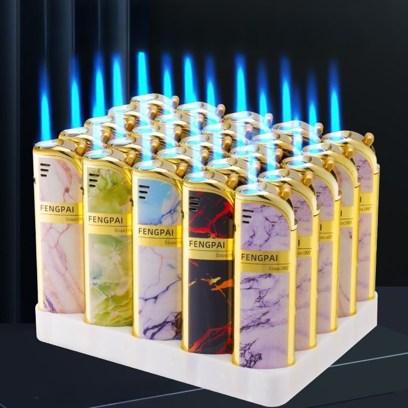 Electronics Gadgets Sale - โลหะWindproofซิการ์ไฟแช็ก 25PCS Jetไฟฉายแก๊สเปลวไฟไฟแช็กอุปกรณ์สูบบุหรี่บิวเทนGadgetsสําหรับชายแบบพกพา