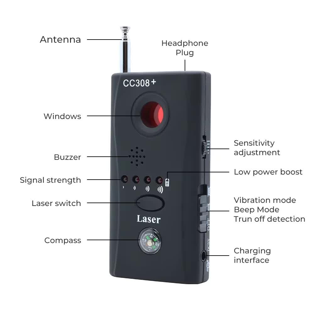 CC308 แบบพกพาซ่อนเครื่องตรวจจั - Electronics Gadgets Sale บทวิจารณ์และราคา