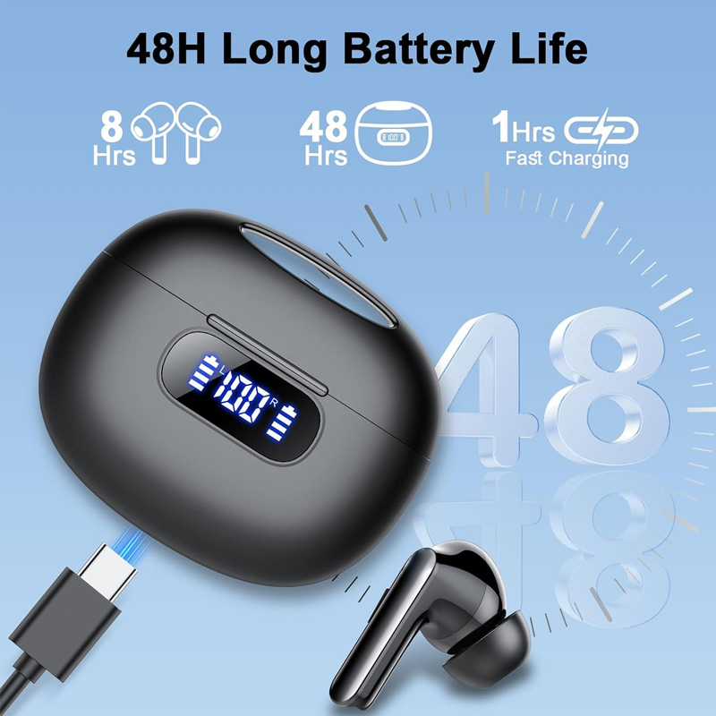 หูฟังไร้สายรุ่นใหม่ BT 5.4 TWS - Earbuds Anc Wireless บทวิจารณ์และราคา