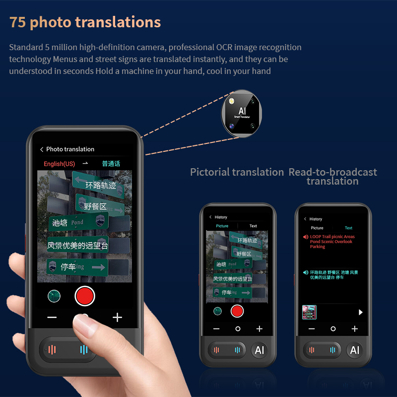 เครื่องแปลภาษาพกพา Z16 อัจฉริย - Portable Translator Device บทวิจารณ์และราคา
