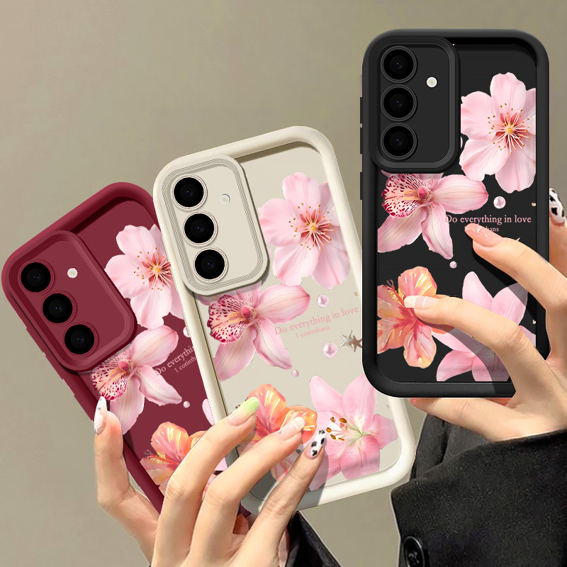 ดอกไม้สีชมพูเคสโทรศัพท์สำหรับซ - Samsung Galaxy A55 บทวิจารณ์และราคา