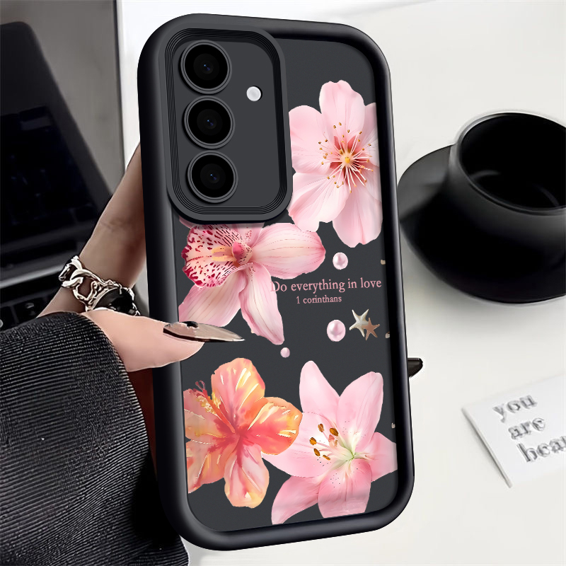 ดอกไม้สีชมพูเคสโทรศัพท์สำหรับซ - Samsung Galaxy A55 บทวิจารณ์และราคา