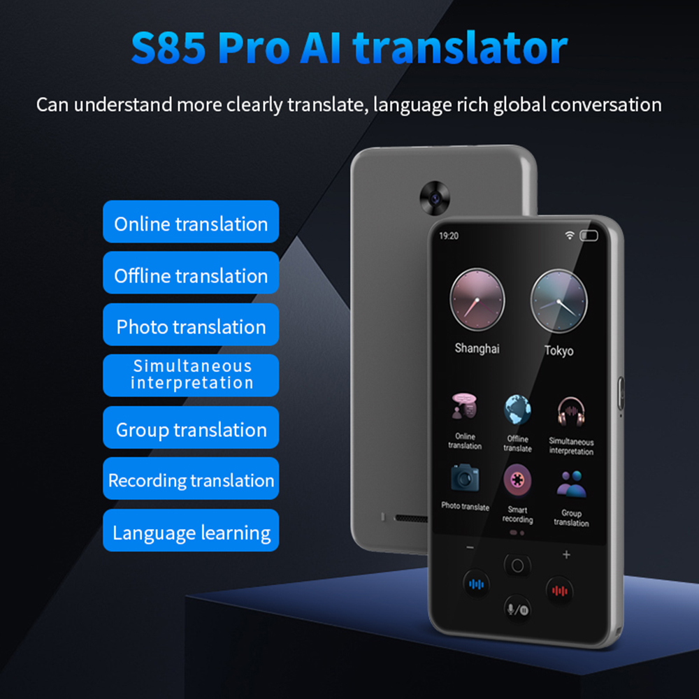 S85 pro Language Translator อุ - Portable Translator Device บทวิจารณ์และราคา