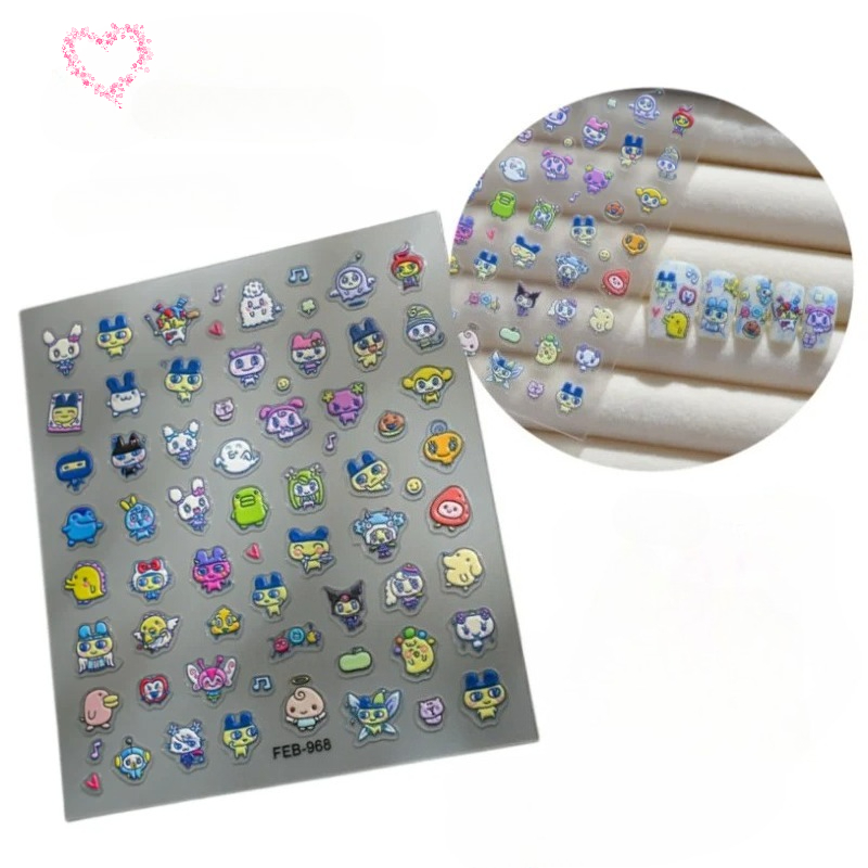 สติกเกอร์ติดเล็บ 3 มิติ ลายการ - Electronics In Japan บทวิจารณ์และราคา