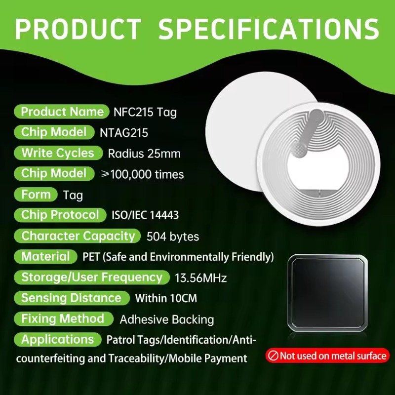 100/5PCS NTAG213/NTAG215/NTAG2 - Nfc Tag Programmable บทวิจารณ์และราคา