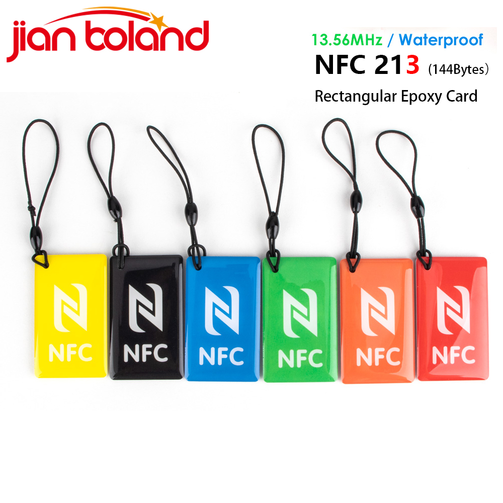 6pcs รูปสี่เหลี่ยมผืนผ้า 13.56 - Nfc Tag Programmable บทวิจารณ์และราคา